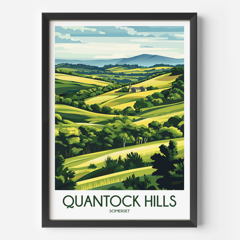 Quantock Hills Destination Art Gift