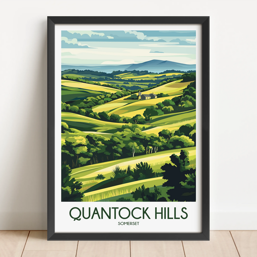 Quantock Hills Scenic Landscape Art