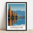 Queenstown Retro Travel Illustration