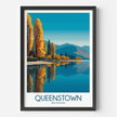Queenstown Retro Travel Illustration