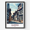 Quimper Vintage Style Print