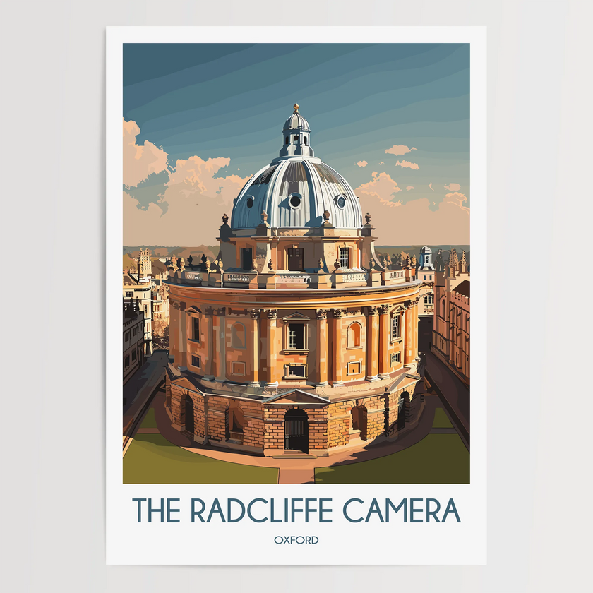 Radcliffe Camera Modern Travel Poster