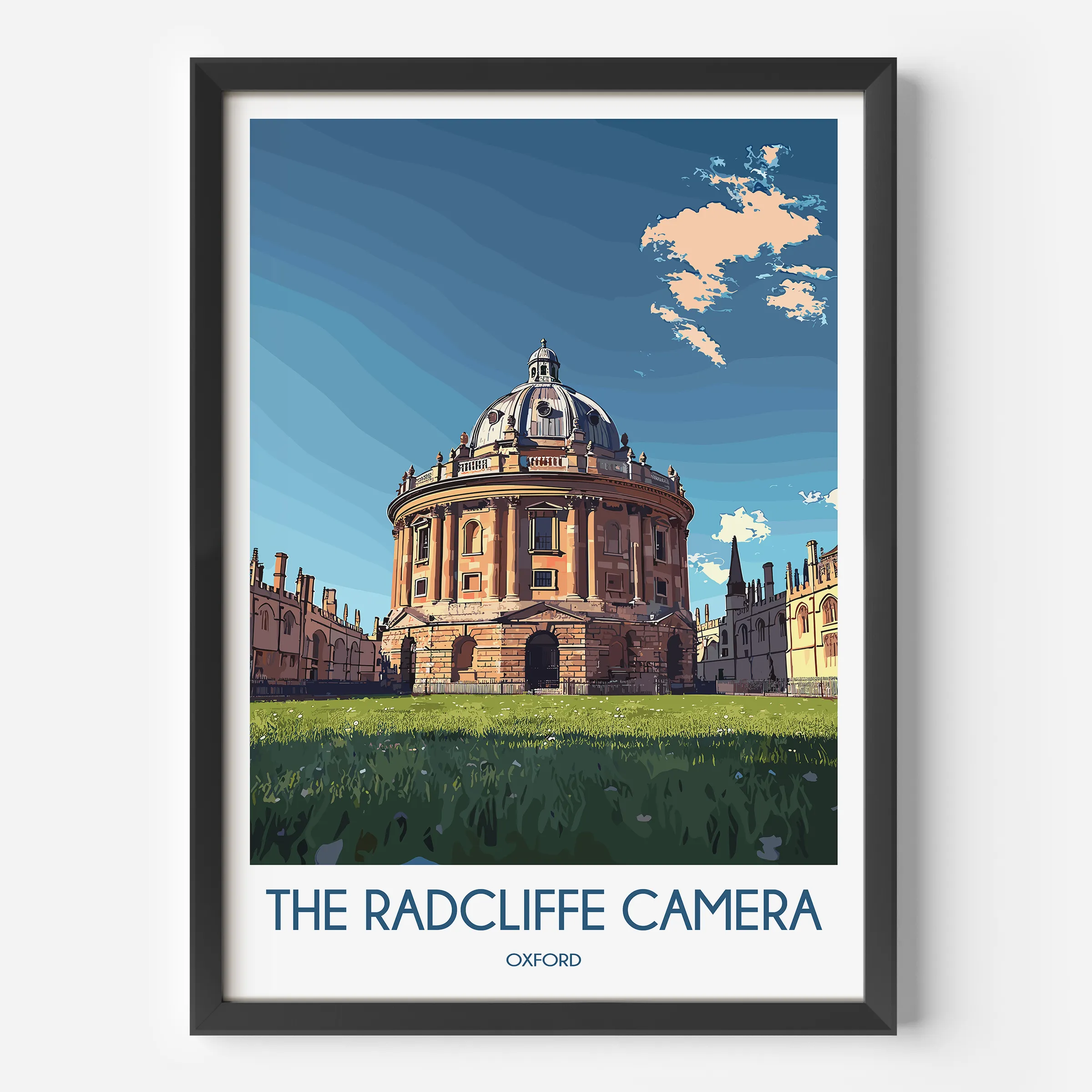 Radcliffe Camera Scenic Landscape Art