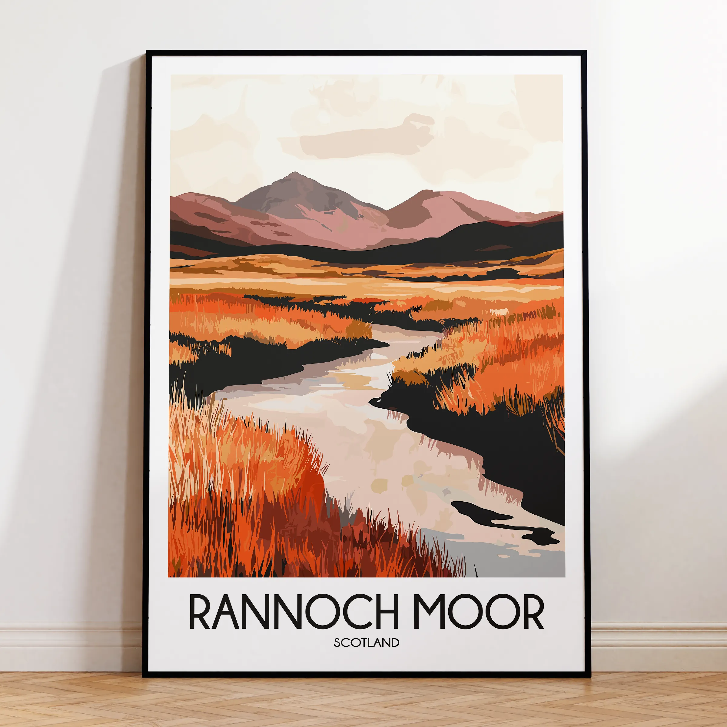 Rannoch Moor Minimalist Wall Art