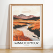 Rannoch Moor Modern Travel Poster