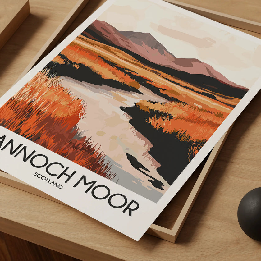 Rannoch Moor Scenic Landscape Art