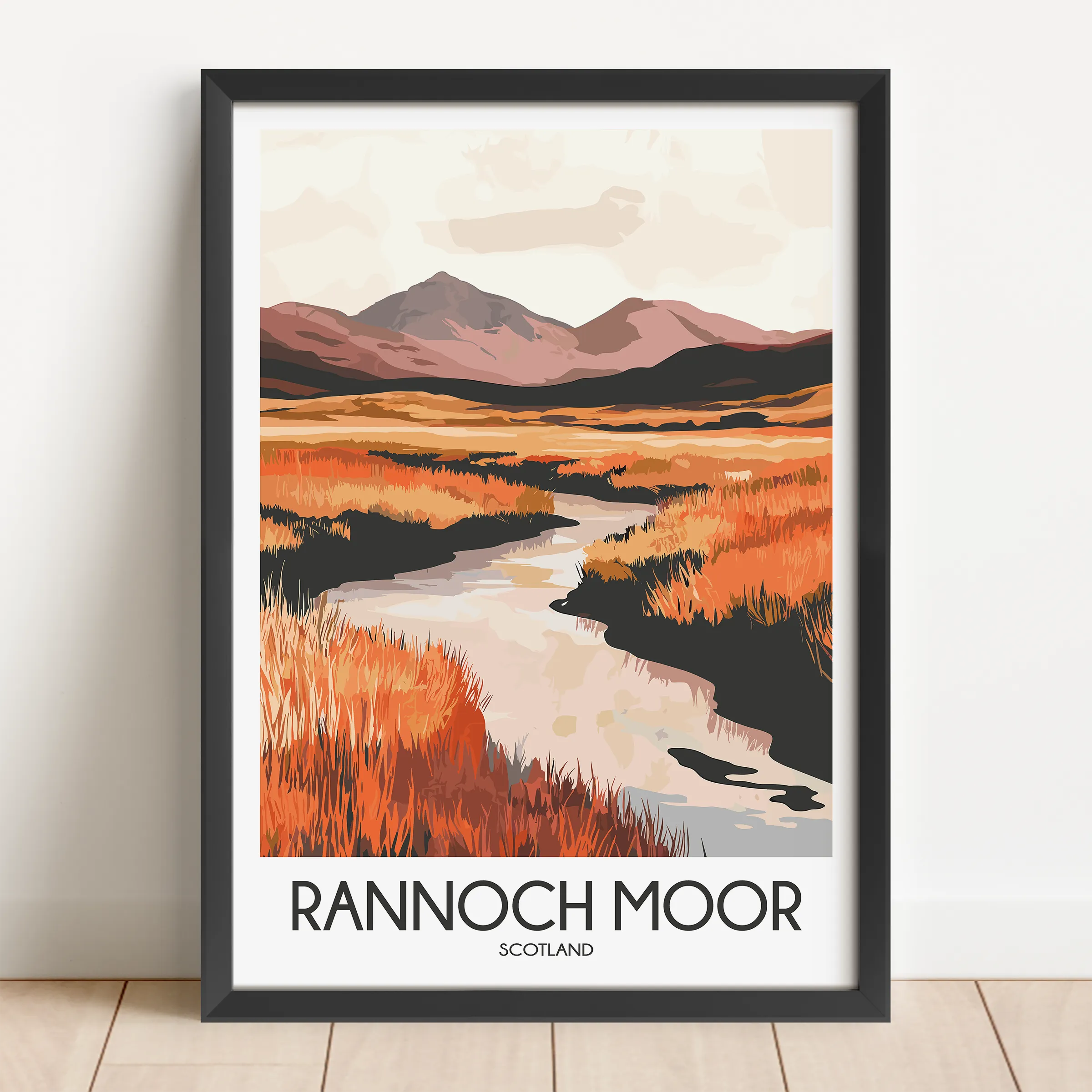 Rannoch Moor Souvenir Poster Print