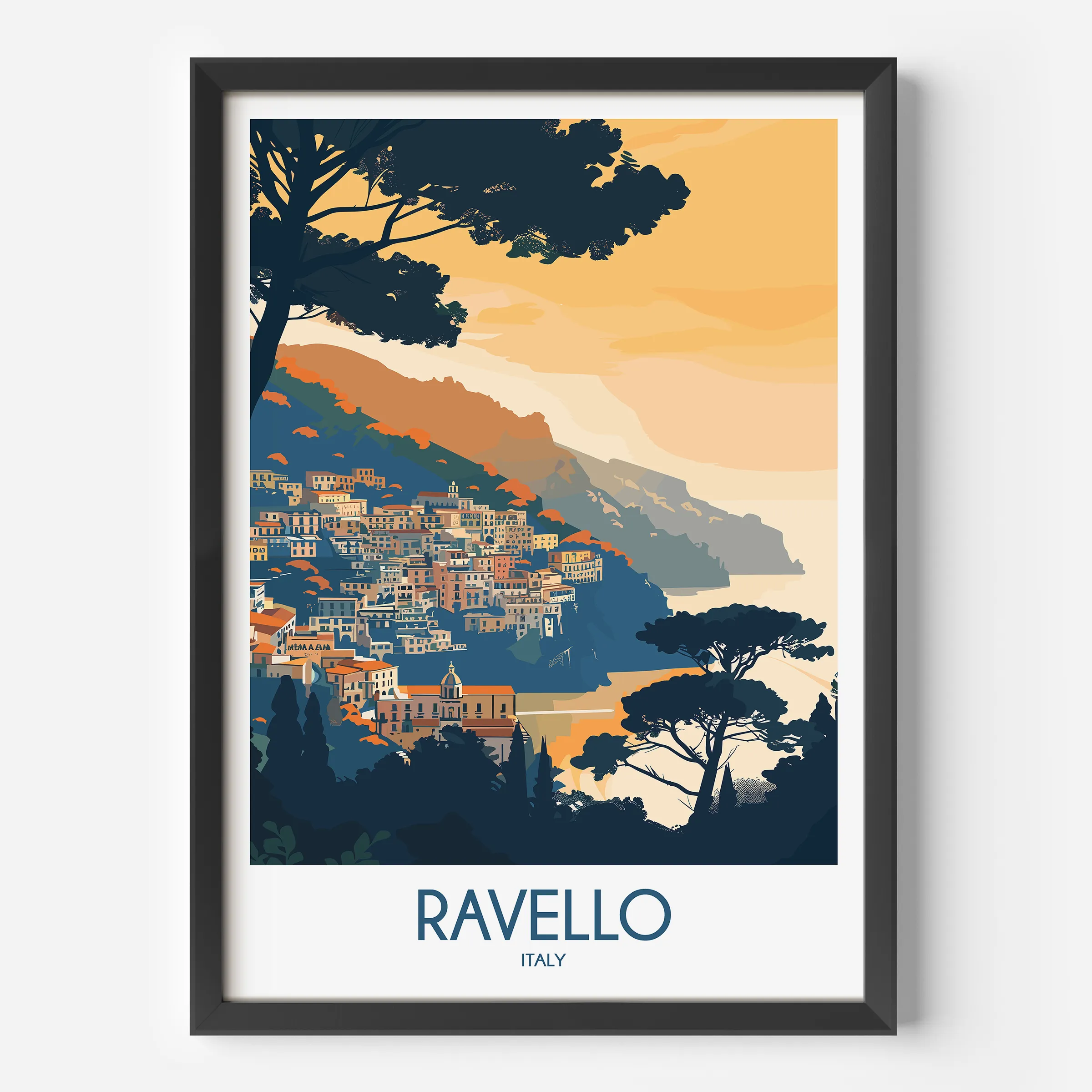 Ravello Modern Travel Poster