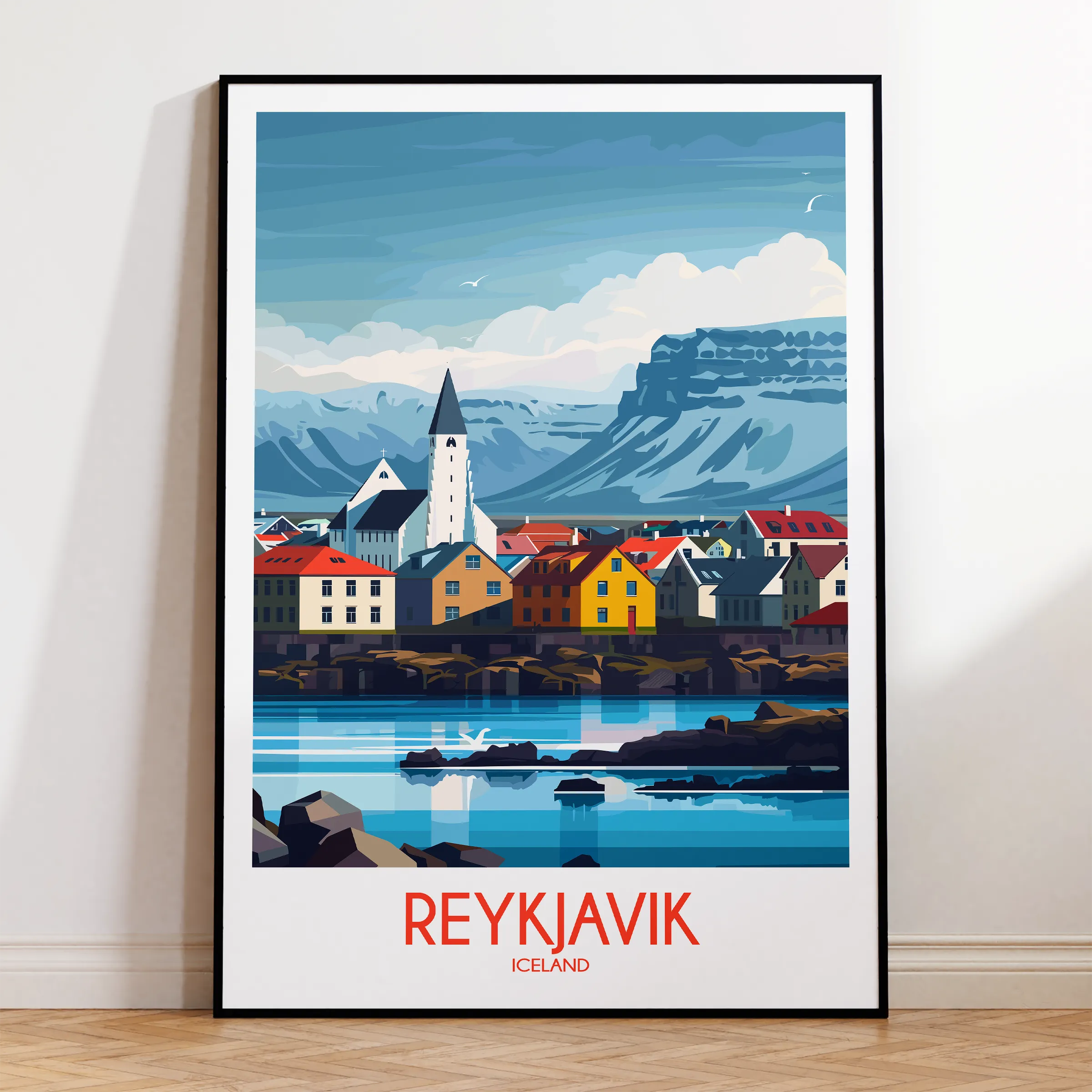 Reykjavik Destination Art Gift
