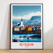 Reykjavik Destination Art Gift