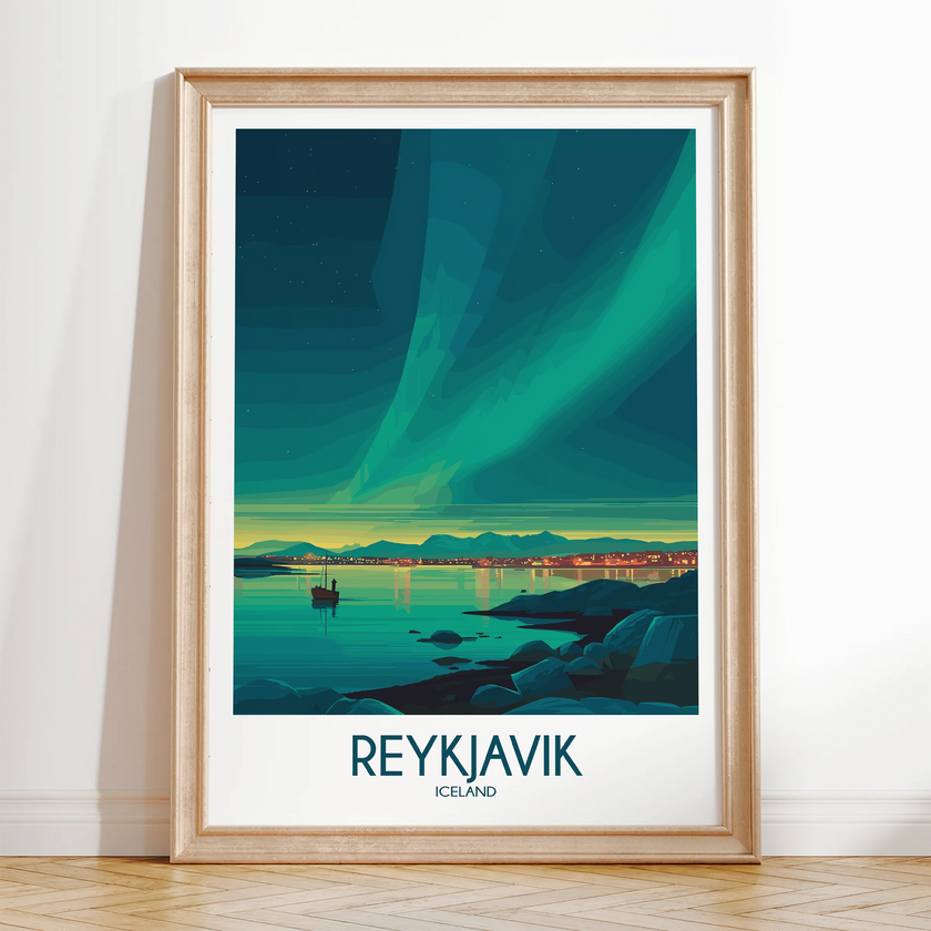 Reykjavik Minimalist Wall Art