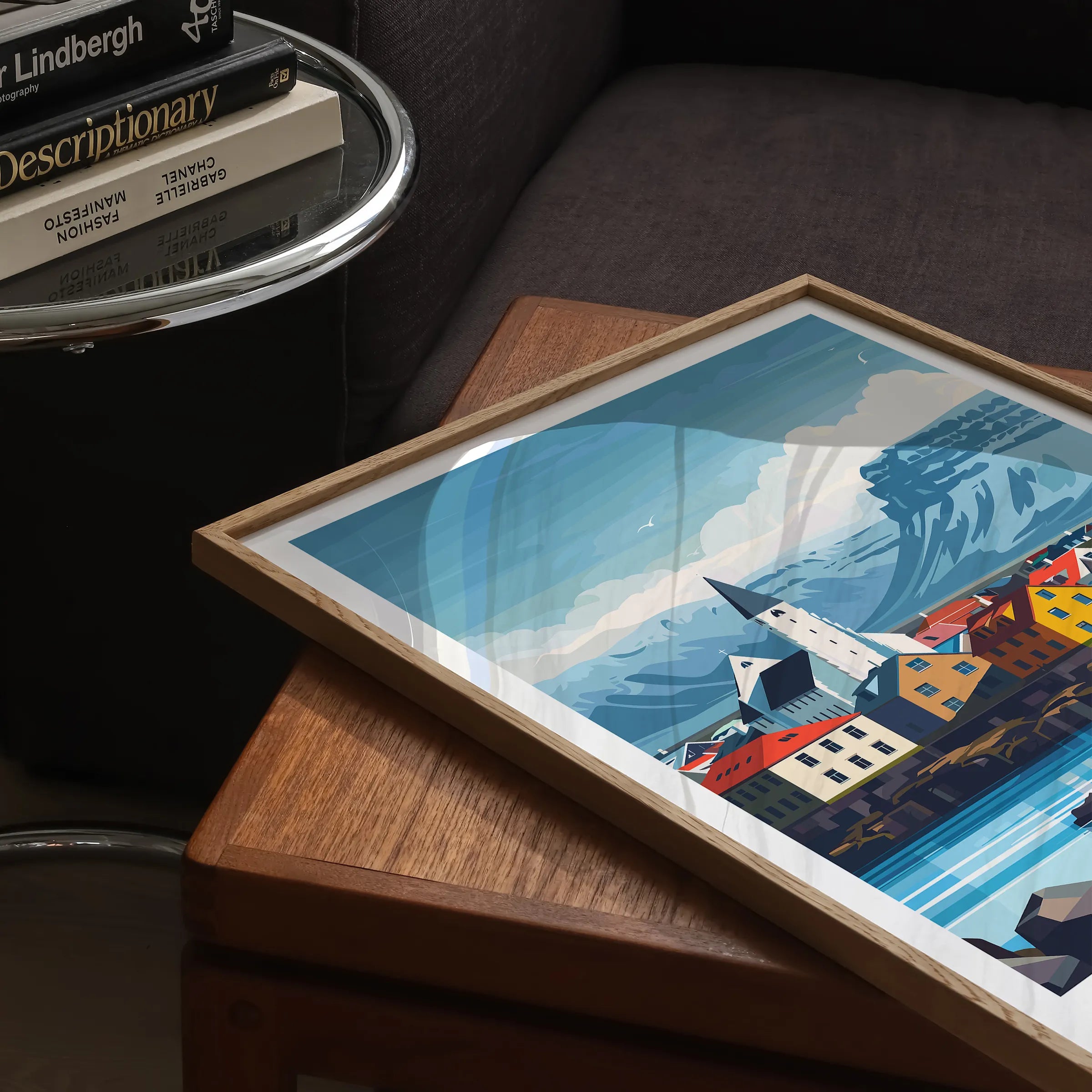 Reykjavik Retro Travel Illustration