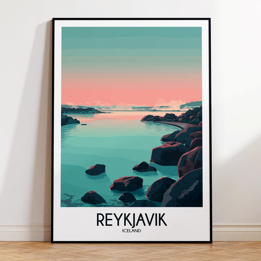 Reykjavik Scenic Landscape Art