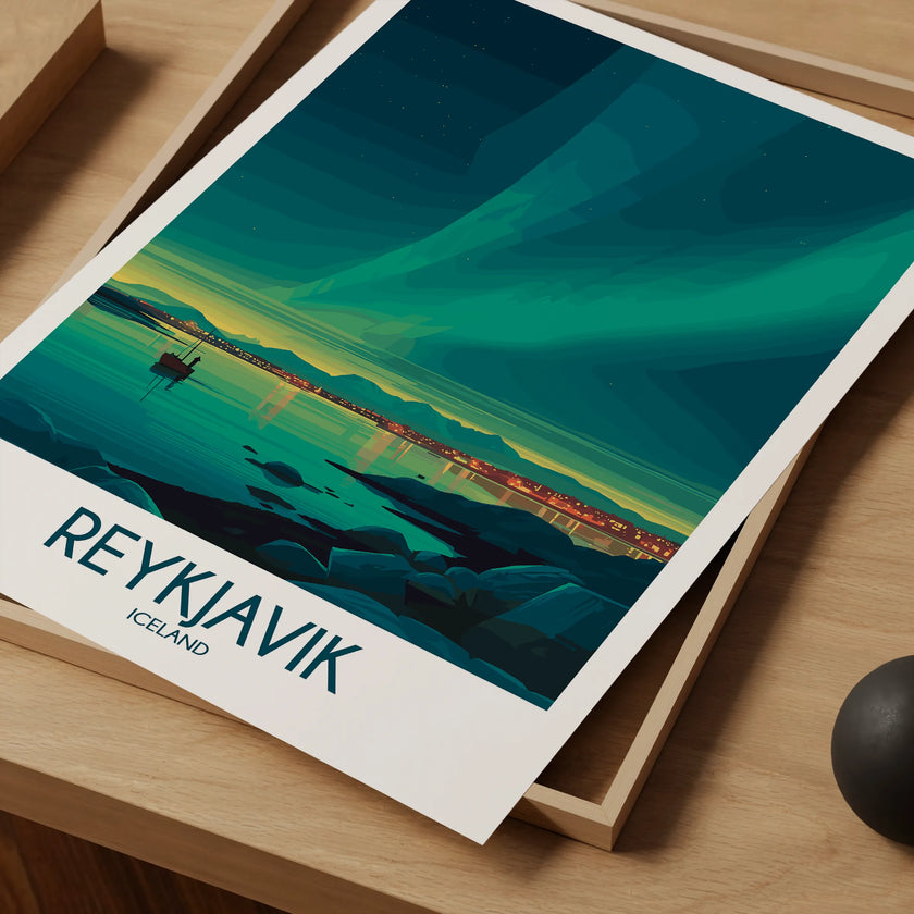 Reykjavik Souvenir Poster Print