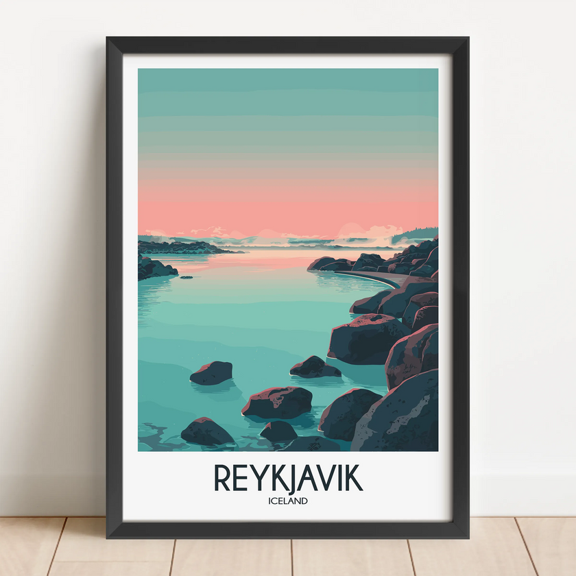 Reykjavik Souvenir Poster Print