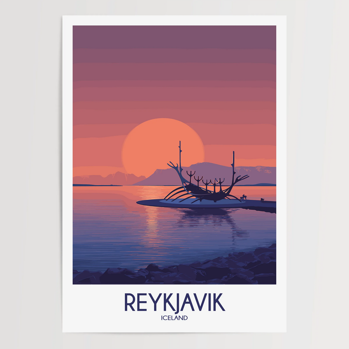 Reykjavik Travel Memory Gift