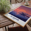 Reykjavik Vintage Style Print