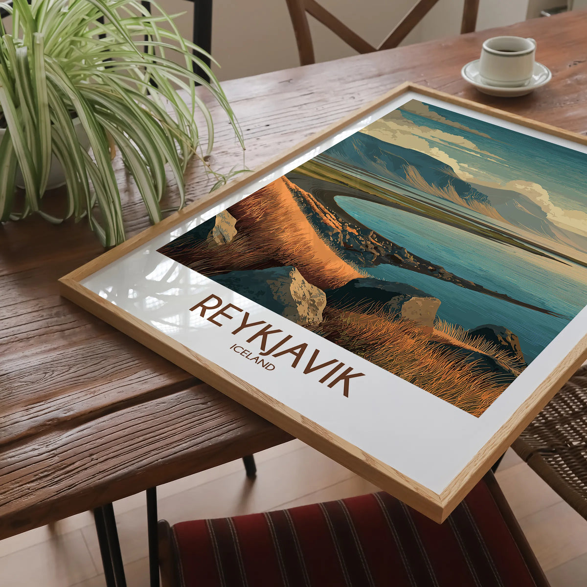 Reykjavik Vintage Style Print