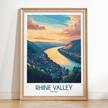 Rhine Valley Destination Art Gift