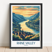 Rhine Valley Minimalist Wall Art