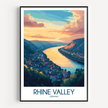 Rhine Valley Minimalist Wall Art
