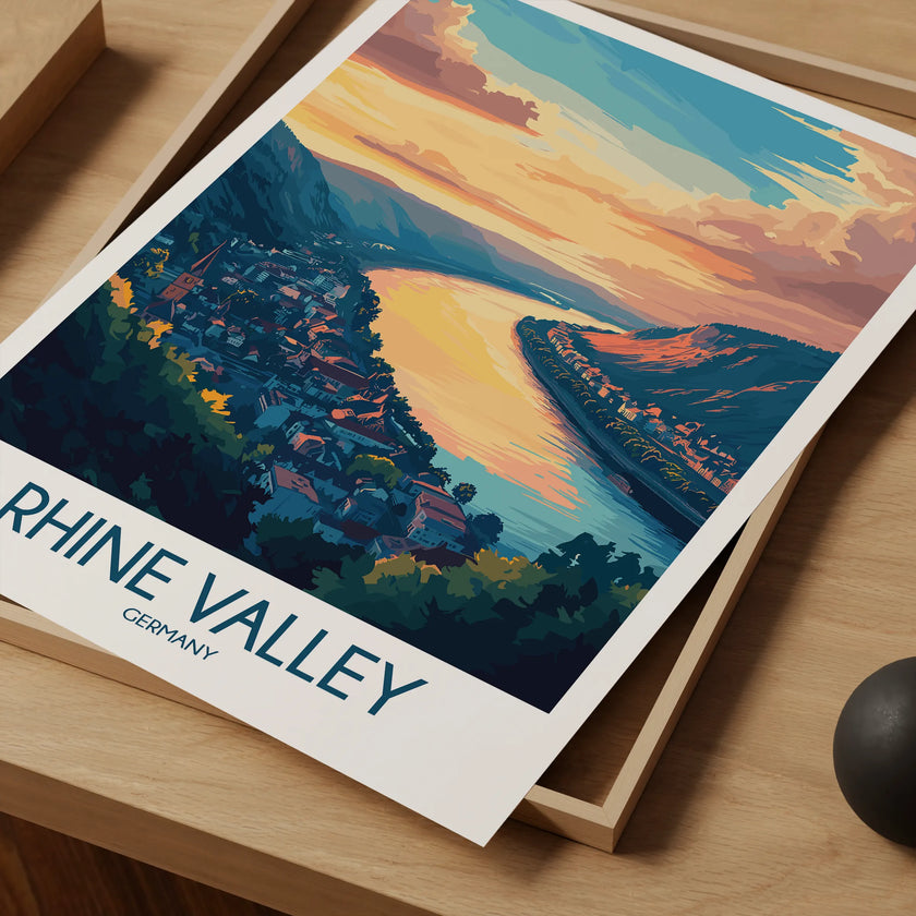 Rhine Valley Souvenir Poster Print
