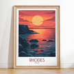 Rhodes Destination Art Gift