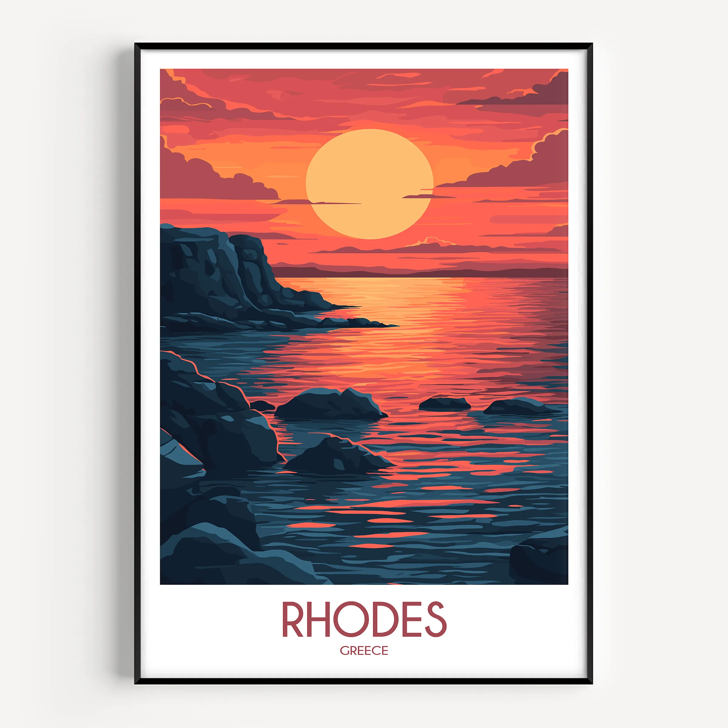 Rhodes Scenic Landscape Art