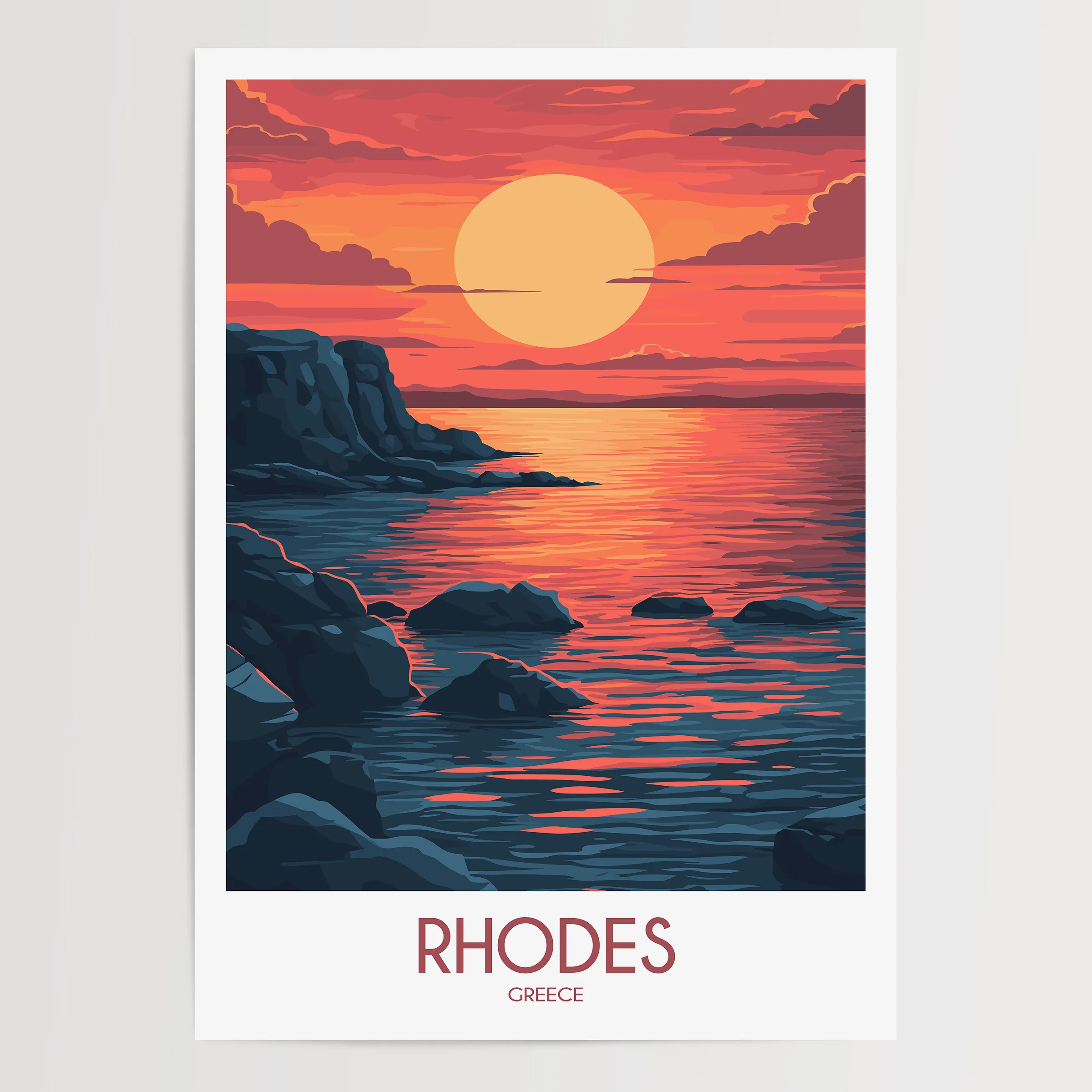Rhodes Travel Memory Gift