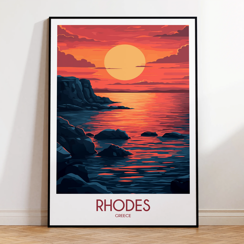 Rhodes Vintage Style Print