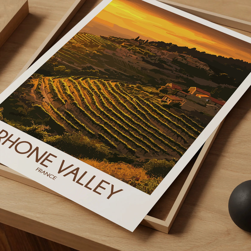 Rhone Valley Destination Art Gift