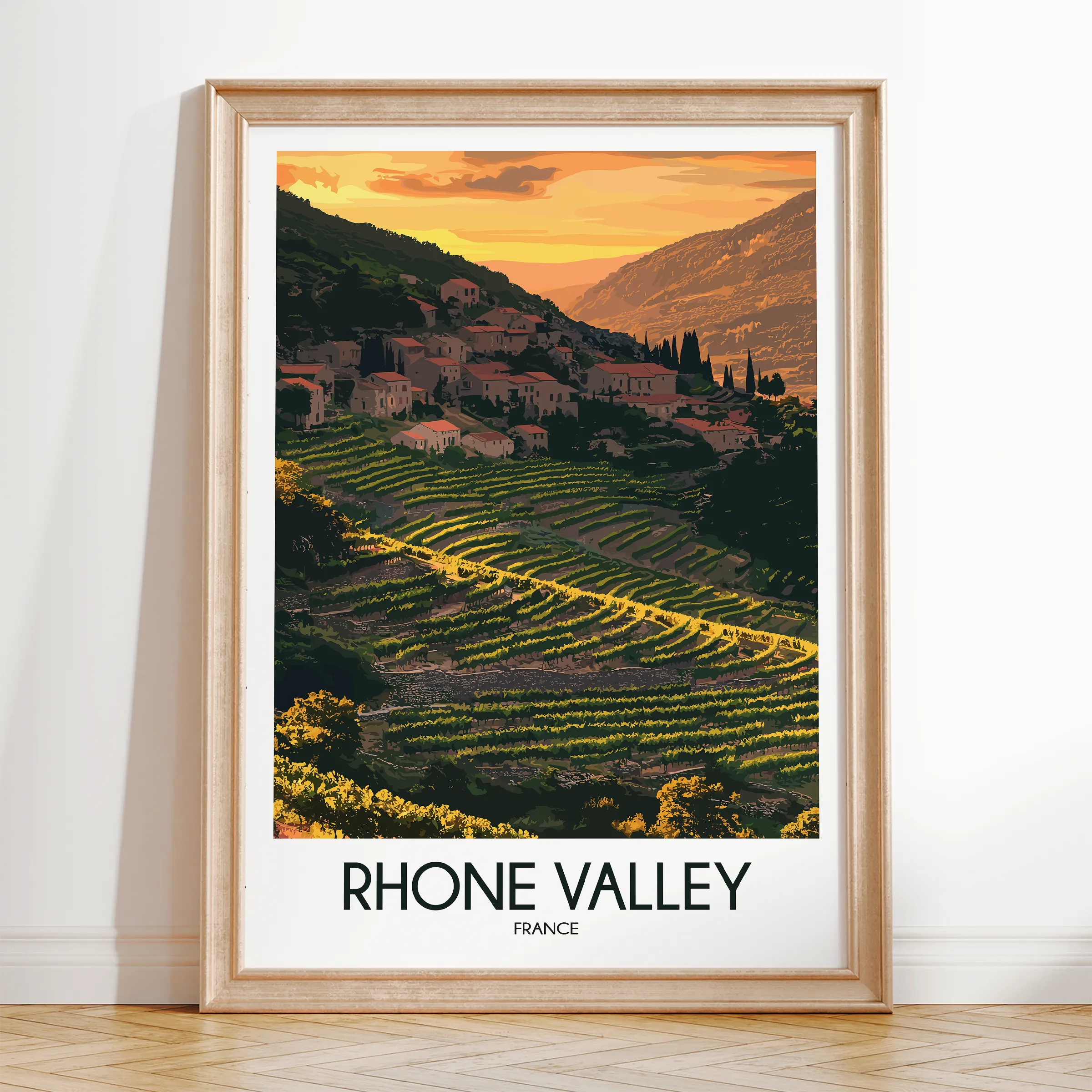 Rhone Valley Destination Art Gift