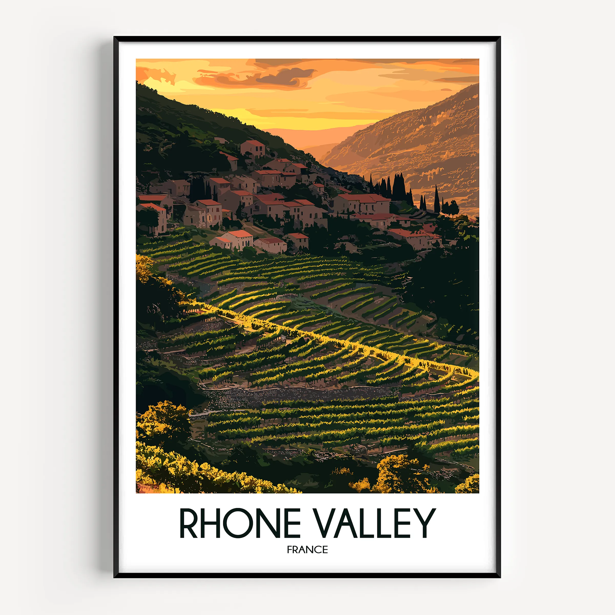 Rhone Valley Minimalist Wall Art