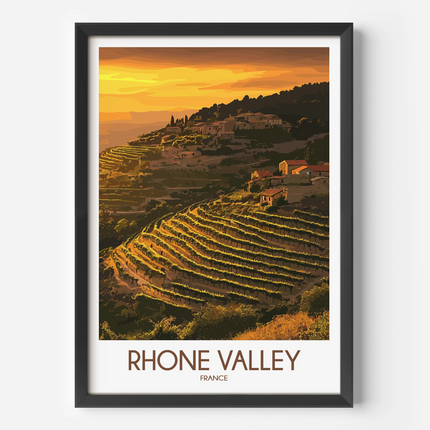 Rhone Valley Scenic Landscape Art