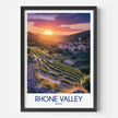 Rhone Valley Scenic Landscape Art