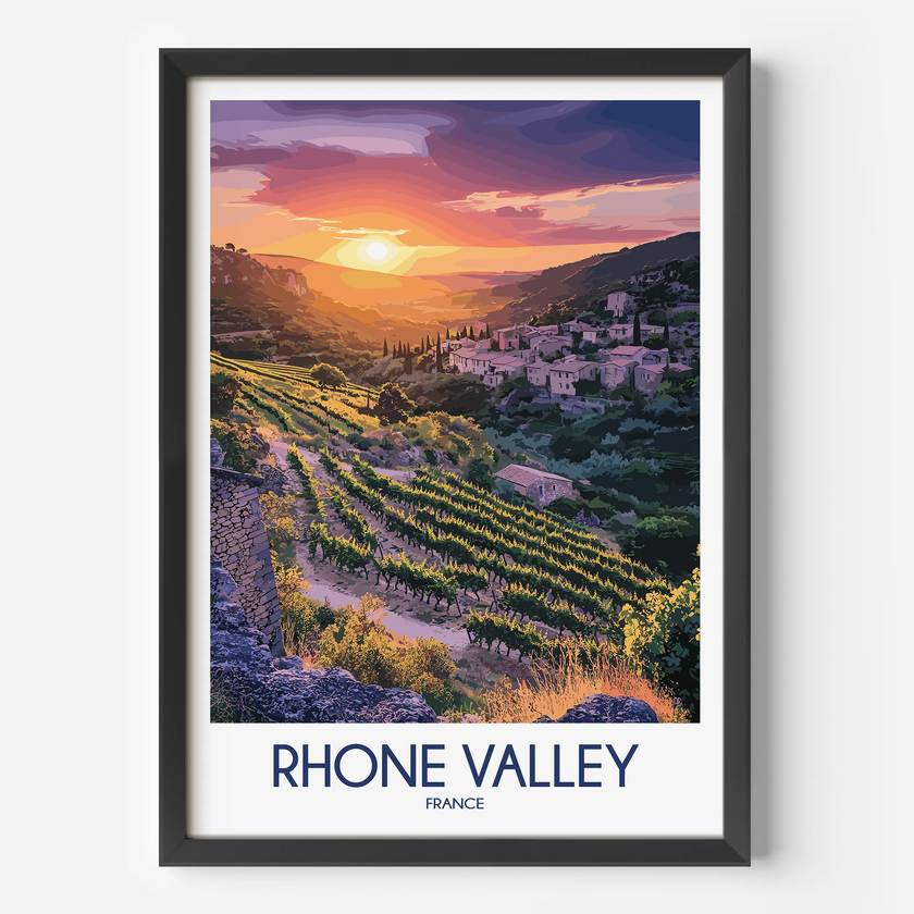 Rhone Valley Scenic Landscape Art
