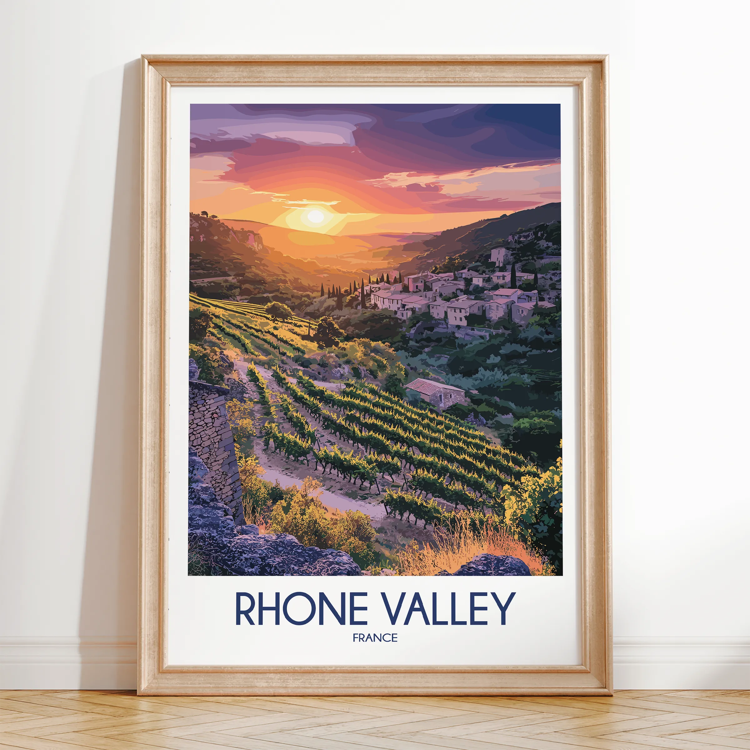 Rhone Valley Souvenir Poster Print