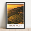 Rhone Valley Vintage Style Print