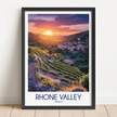 Rhone Valley Vintage Style Print