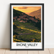 Rhone Valley Vintage Style Print