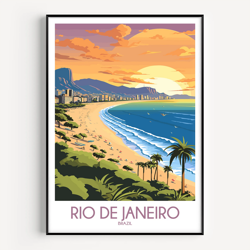 Rio De Janeiro Destination Art Gift