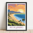 Rio De Janeiro Modern Travel Poster