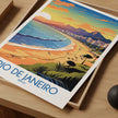 Rio De Janeiro Retro Travel Illustration
