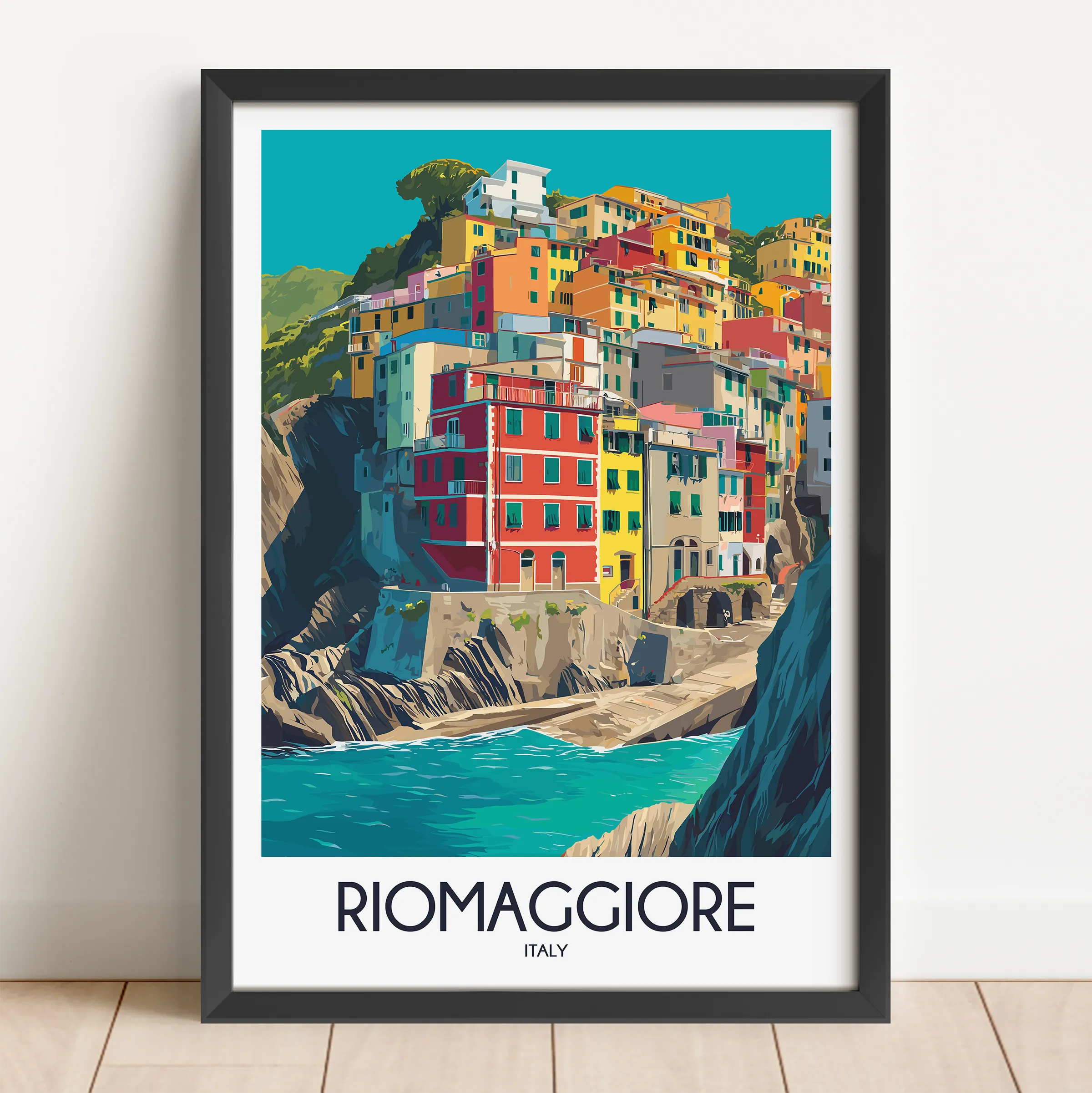 Riomaggiore Modern Travel Poster
