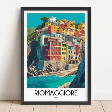 Riomaggiore Modern Travel Poster