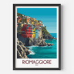Riomaggiore Retro Travel Illustration