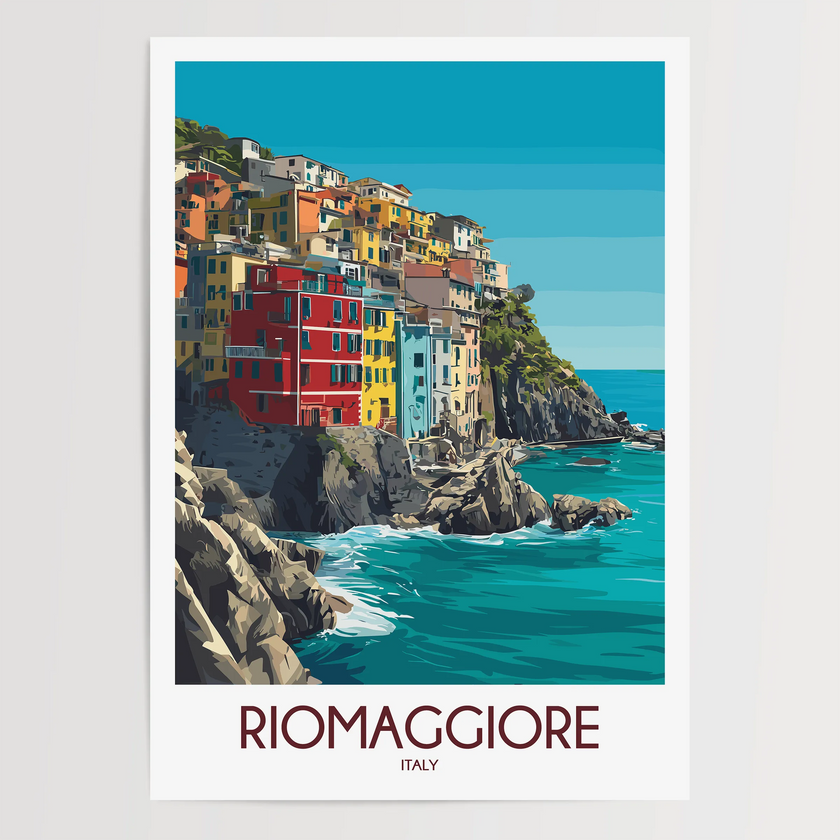 Riomaggiore Scenic Landscape Art