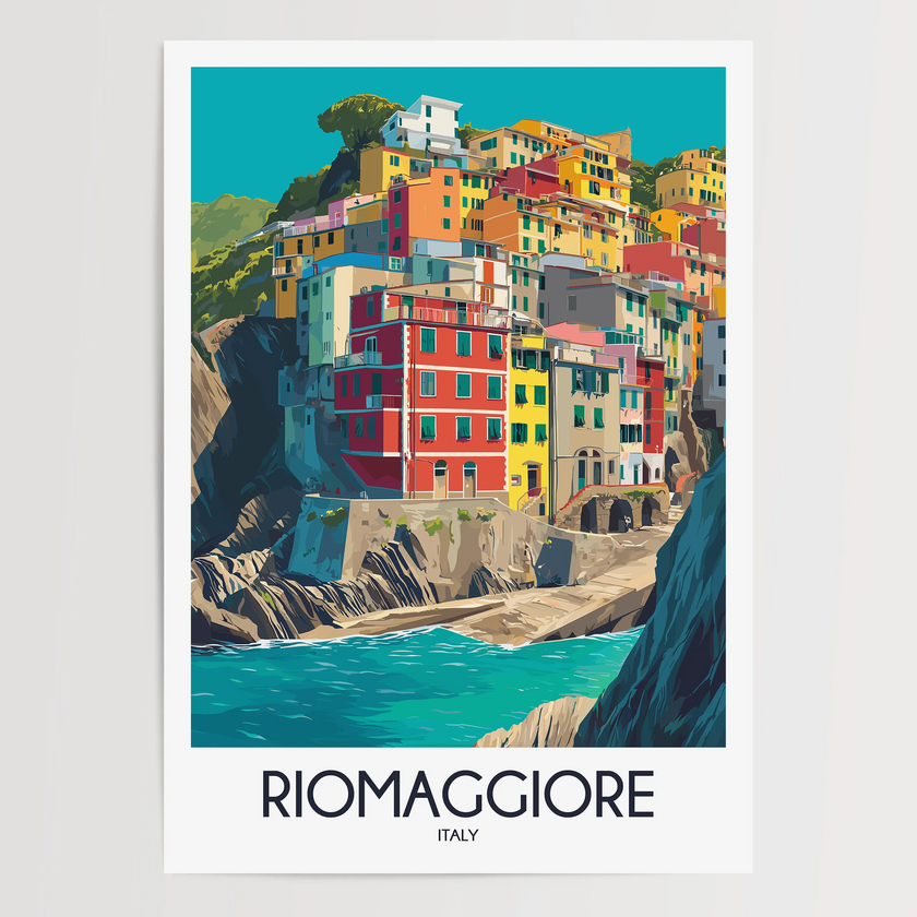 Riomaggiore Scenic Landscape Art