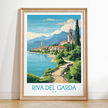 Riva Del Garda Modern Travel Poster