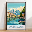 Riva Del Garda Modern Travel Poster